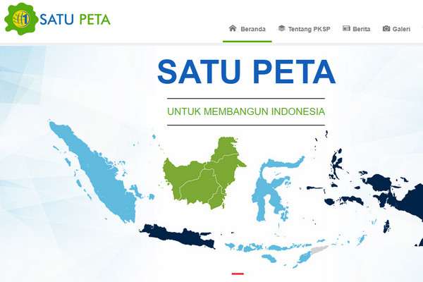  Situs satu peta. (Foto: tangkapan layar portal satupeta.go.id/posjateng.id)