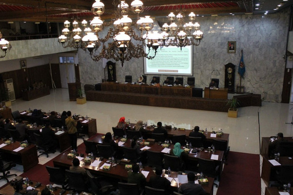Ruang Rapat Paripurna DPRD Kota Semarang. (Foto: Twitter/@DPRDKotaSMG)