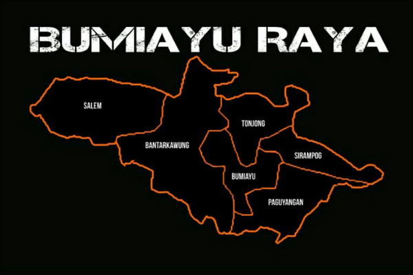 Enam kecamatan yang akan masuk Brebes Selatan. (Foto: Ist)