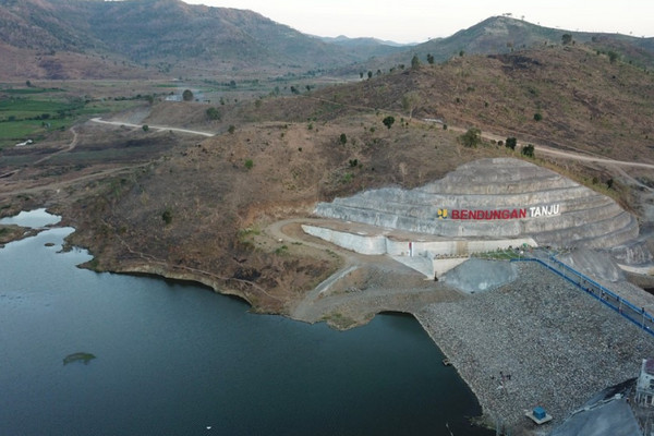 Bendungan Tanju di NTB. (Foto: Kementerian PUPR)