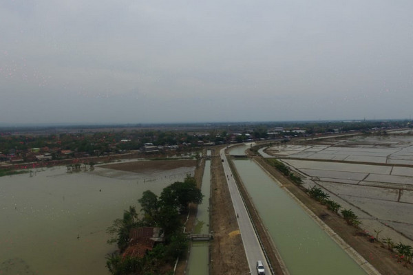 Salah satu daerah irigasi Waduk Kedungombo, Kabupaten Grobogan, Jateng. (Foto: Kementerian PUPR)