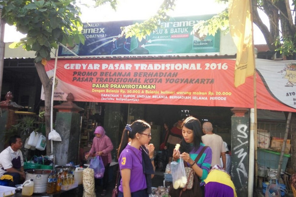 Pasar Prawirotaman Kota Yogyakarta. (Foto: gudeg.net)