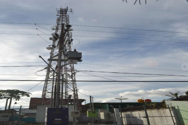 Menara Smartfren di Blitar. (Foto: Pemkab Blitar, Jatim)