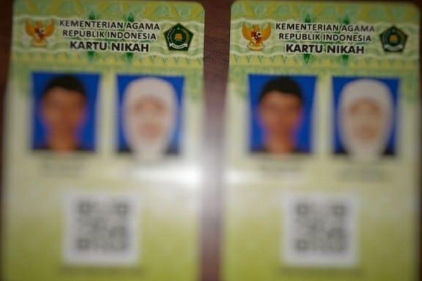 Kartu nikah. (Foto: Kemenag)