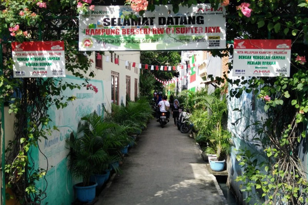 Penerapan Proklim di RW 01 Kelurahan Sunter Jaya, Kecamatan Tanjung Priok, Jakarta Utara. (Foto: Pemprov DKI Jakarta)