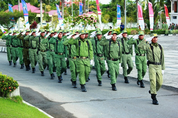 Anggota Linmas. (Foto: Pemkab Malinau, Kaltara)