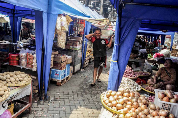 Pasar Legi darurat Surakarta, Jateng. (Foto: Pemkot Surakarta, Jateng)