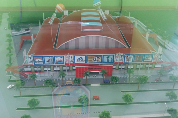 Maket Pasar Batang. (Foto: Twitter/@AsliBatang)