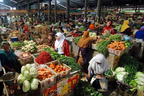 Ilustrasi pedagang sayur di pasar. (Foto: Ist)