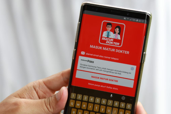 Tampilan aplikasi Matur Dokter Pemkab Klaten, Jateng. (Foto: Pemkan Klaten, Jateng)