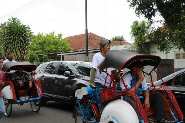 Becak Listrik garapan UGM. (Foto: UGM)