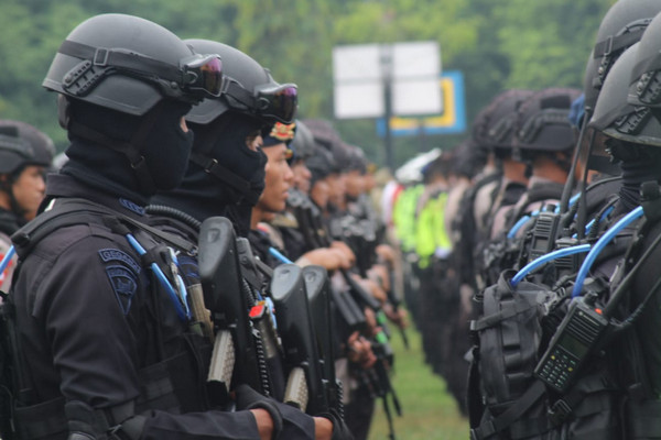 Personel Gegana Brimob. (Foto: Polda Jateng)