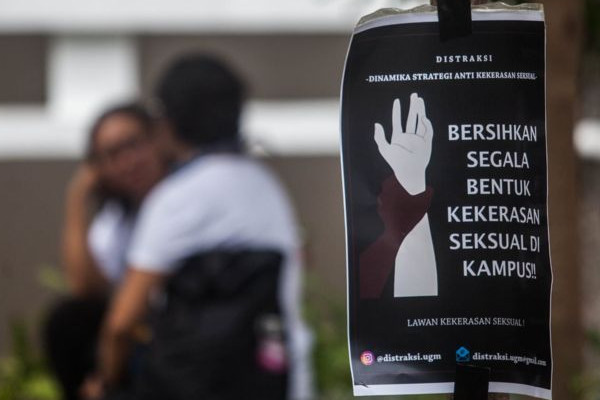 Ilustrasi kekerasan seksual di kampus. (Foto: Antara Foto/Andres FA)