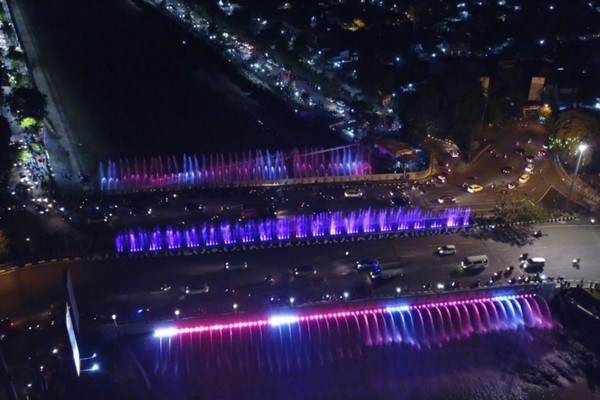 Semarang Bridge Fountain di BKB, Kota Semarang, Jateng. (Foto: Pemkot Semarang)