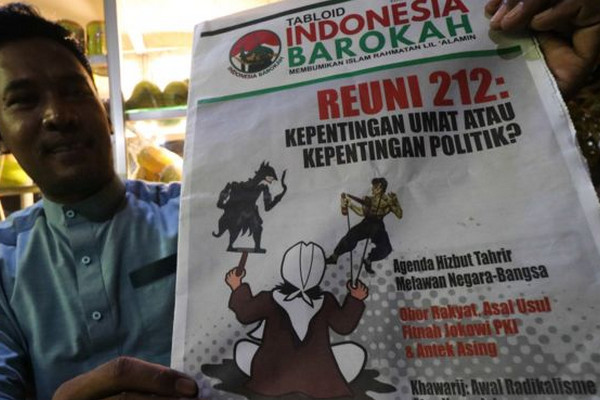 Tabloid Indonesia Barokah. (Foto: Antara Foto/Didik Suhartono)