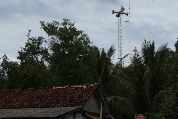 Alat peringatan dini (EWS) tsunami. (Foto: Pemkab Kebumen)