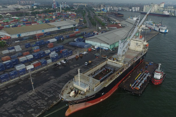 Terminal bongkar muat Pelabuhan Tanjung Emas, Kota Semarang, Jateng. (Foto: Pelindo III)