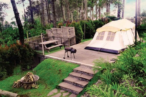 Ilustrasi kamping mewah. (Foto: indoindian.com)