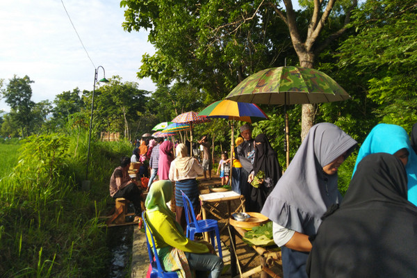 Pasar Doplang di Desa Pandan, Kecamatan Slogohimo, Kabupaten Wonogiri, Jateng. (Foto: ist)
