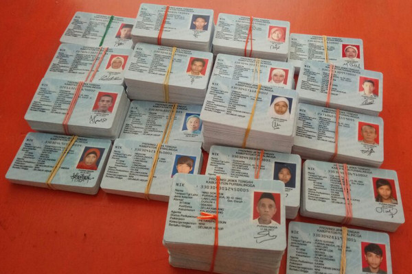 KTP elektronik. (Foto: Pemkab Purbalingga)