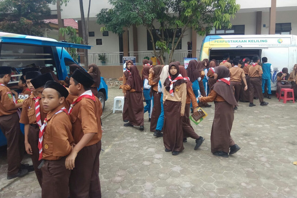 Perpustakaan keliling. (Foto: Pemkab Pekanbaru