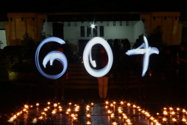 Gerakan Earth Hour. (Foto: Twitter/@EHindonesia)
