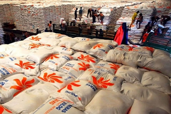 Beras di Gudang Bulog. (Foto: Bulog)