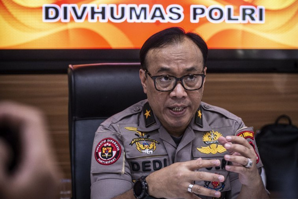 Kelapa Biro Penerangan Masyarakat Divisi Humas Polri, Brigjen Dedi Prasetyo. (Foto: Antara Foto/Aprillio Akbar)