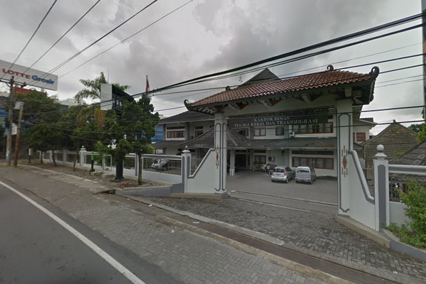 Kantor Disnakertrans DIY di Kecamatan Depok, Kabupaten Sleman, DIY. (Foto: Google Street View)