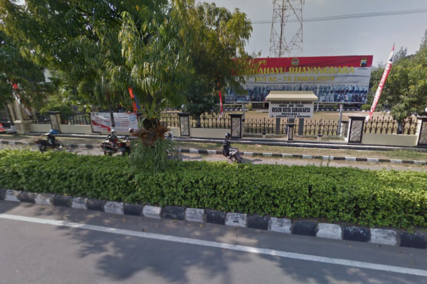 Mapolresta Surakarta, Jateng. (Foto: Google Street View)