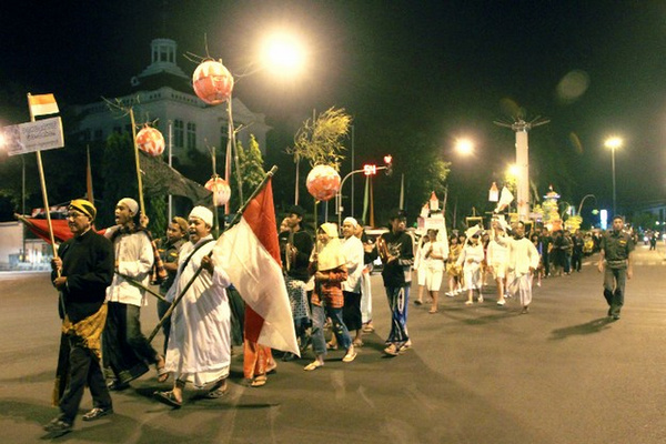 Ilustrasi Kirab Malam Selikuran di Kota Surakarta, Jateng. (Foto: PBNU)