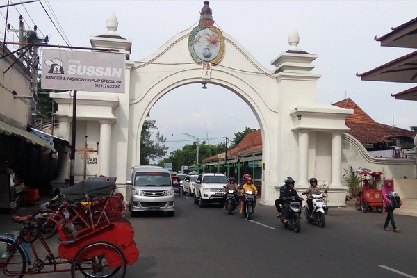 Gapura Kasunanan merupakan gerbang selamat datang di Kota Surakarta, Jateng. (Foto: situsbudaya.id)