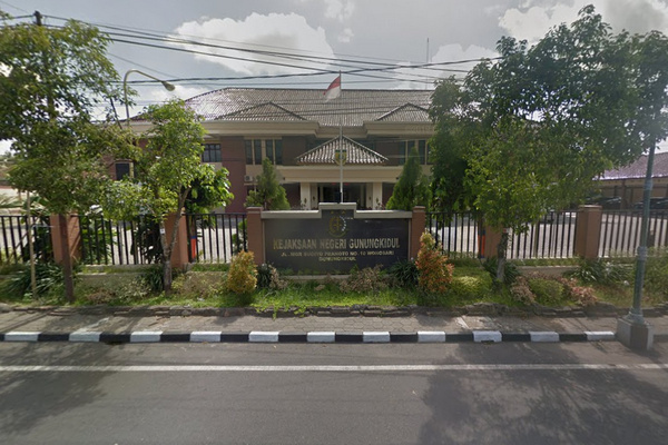Gedung Kejari Gunungkidul, DIY. (Foto: Google Street View)