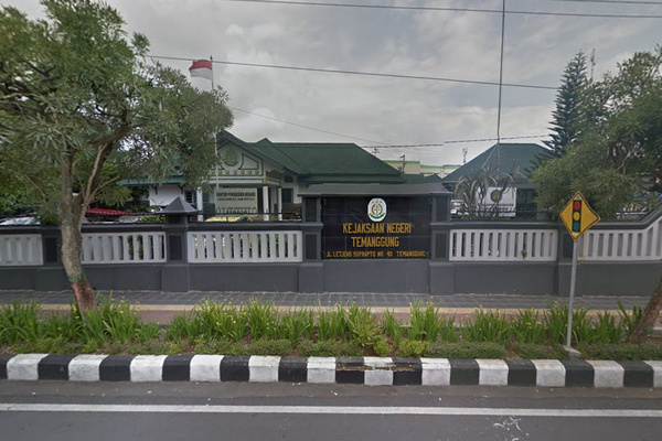 Kantor Kejari Temanggung, Jateng. (Foto: Google Street View)