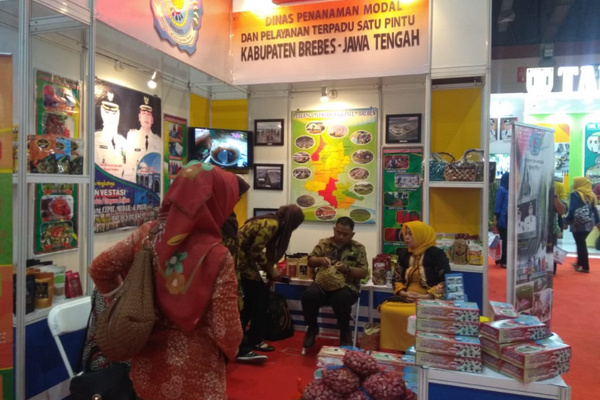 Stan Pemkab Brebes pada Apkasi Otonomi Expo 2019 di JCC, Jakarta, Rabu (3/7). (Foto: PosJateng/Fathor Rasi)