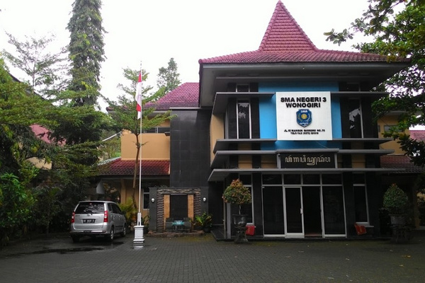 SMAN 3 Wonogiri, Jateng, salah satu sekolah yang jumlah pendaftaranya takpenuh kala PPDB 2019. (Foto: Google Maps/Esmu Pamungkas)