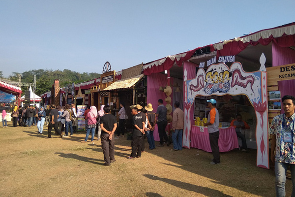 Festival Desa Wisata 2018 di Alun-alun Bung Karno, Kabupaten Semarang, Jateng, 14-15 Juli 2018. (Foto: Twitter/@disporaparjtg)