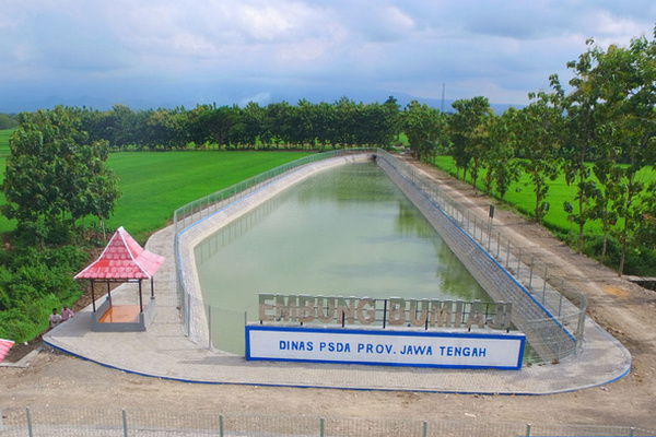 Embung Bumiaji di Kabupaten Sragen, Jateng. (Foto: Pemprov Jateng)