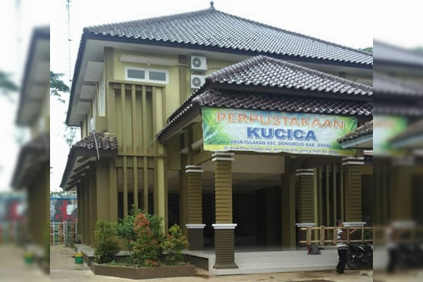 Gedung Perpustakaan Kucica di Kabupaten Jepara, Jateng. (Foto: Facebook/@perpusatakaankucicatulakan)