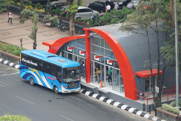 BRT Trans Semarang di Kota Semarang, Jateng. (Foto: BRT Trans Semarang)