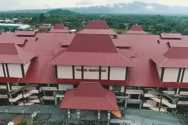 Penampakan Pasar Muntilan di Kabupaten Magelang, Jateng, pascarenovasi. (Foto: Borobudur News)