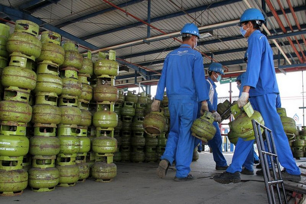 Tabung gas bersubsidi ukuran tiga kilogram. (Foto: Kementerian ESDM)
