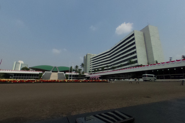Kompleks Parlemen di Jakarta. (Foto: Google Maps/Tehrina)