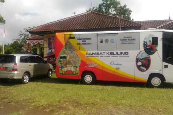 Bus Samsat Keliling. (Foto: Polres Tegal)