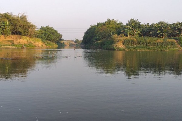 Kawasan tempuran Kali Samin di Kabupaten Sukoharjo, Jateng. (Foto: Google Maps/Eka Widiyanto)