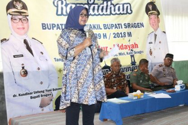 Bupati Sragen, Kusdinar Untung Yuni Sukowati. (Foto: Pemkab Sragen)