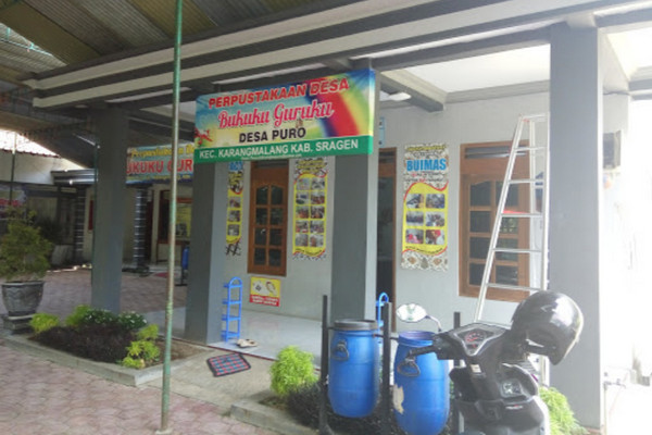 Perpustakaan Desa Bukuku Guruku di Desa Puro, Kecamatan Karangmalang, Kabupaten Sragen, Jateng. (Foto: Google Maps/syarif widayatno)