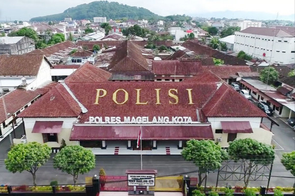 Mapolres Magelang Kota, Jateng. (Foto: Google Maps/Tribratanews Magelang Kota)