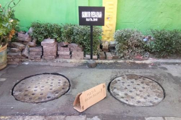 Sumur resapan. (Foto: Pemkab Lumajang)