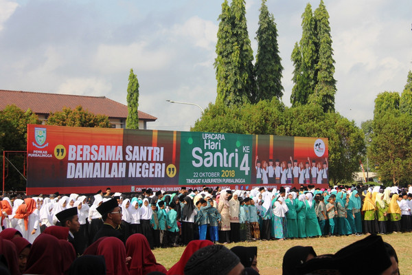 Peringatan Hari Santri Nasional 2018 di Kabupaten Purbalingga, Jateng. (Foto: Pemkab Purbalingga)